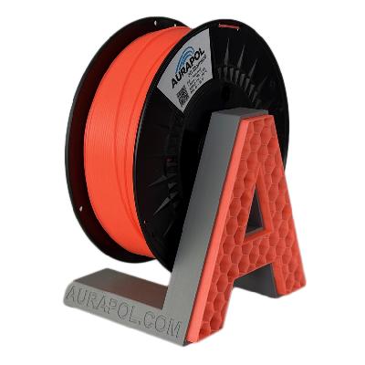 AURAPOL PLA 3D Filament Neon coral částečně transparentní 1 kg 1,75 mm