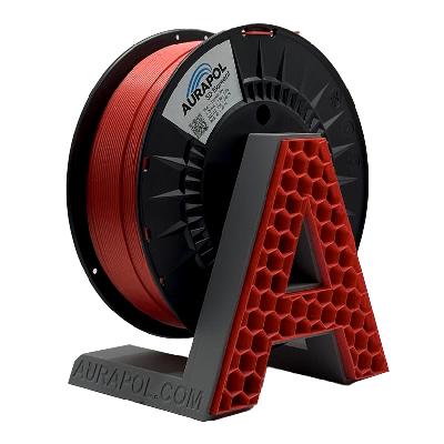 AURAPOL PLA 3D Filament Lipstick Red 1 kg 1,75 mm