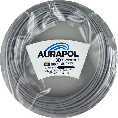 AURAPOL Vzorek PLA 3D Grandma gray 1,75m