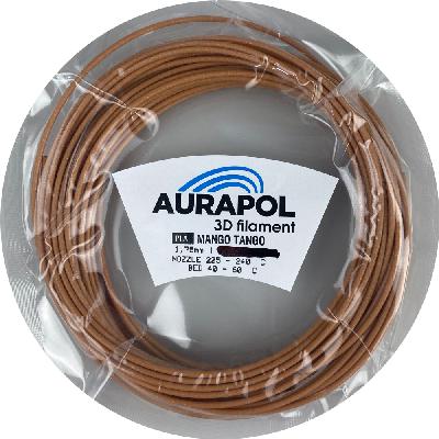 AURAPOL Vzorek PLA 3D Mango Tango 1,75m