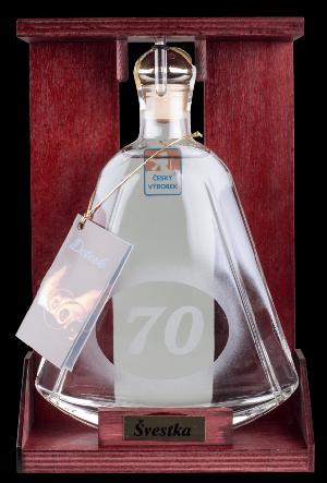Detesk Švestka 40% 0.35L (dárkové balení láhev s číslem 70)