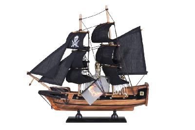 Detesk Švestka 40% 0,1l (dárkové balení plachetnice Černá perla)