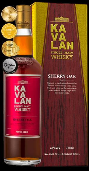 Kavalan Sherry Oak 46% 0,7l (karton)