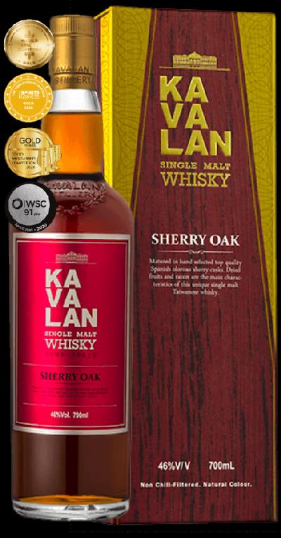Kavalan Sherry Oak 46% 0,7l (karton)
