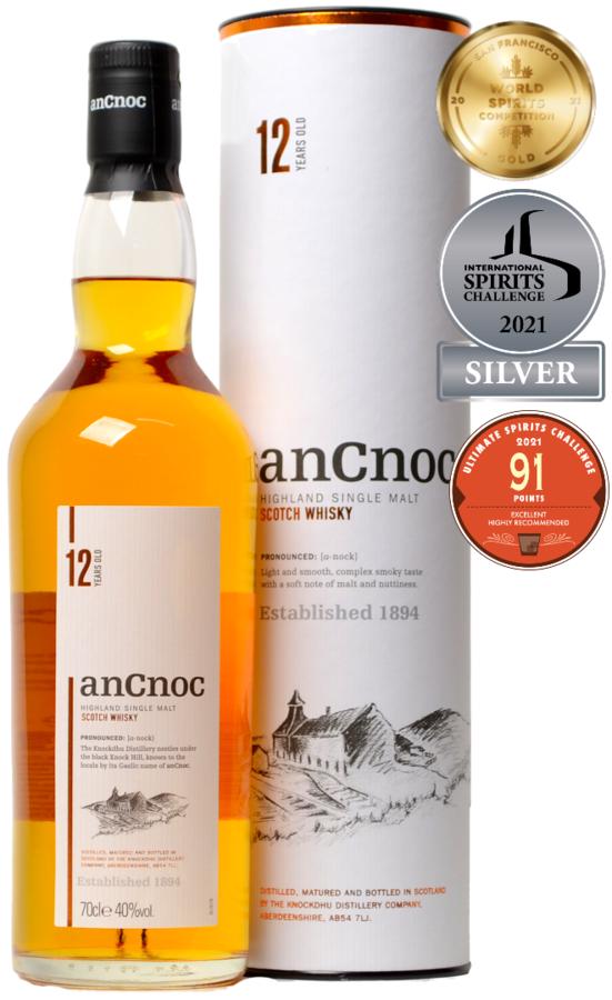 An Cnoc 12YO skotská single malt whisky 40% 0,7 l