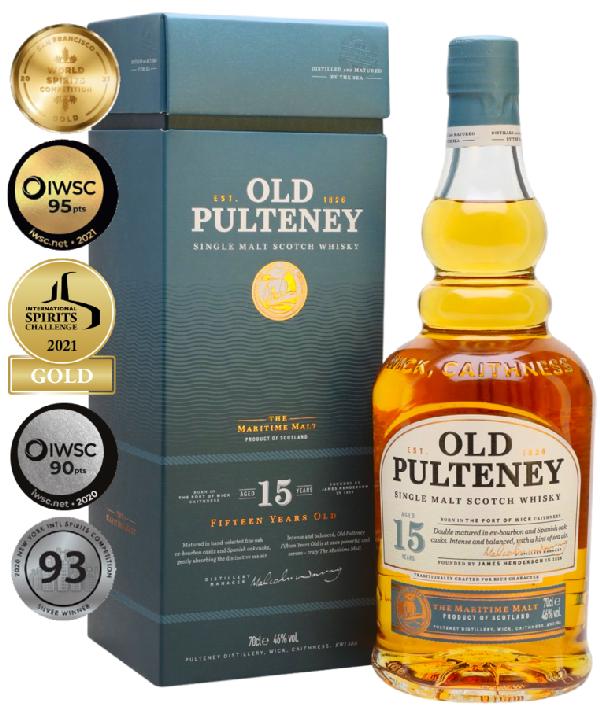 Old Pulteney 15YO Single Malt Whisky 46% 0,7 l – karton