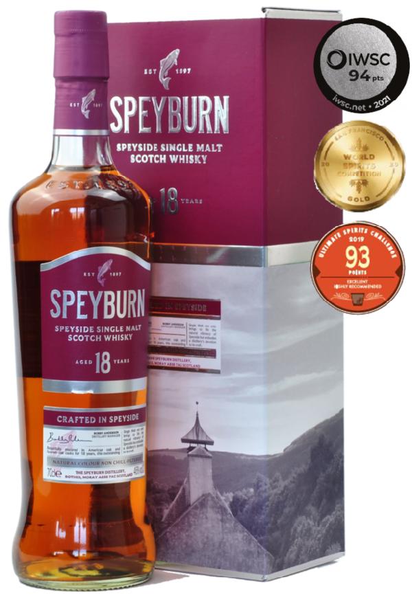 Speyburn 18YO Single Malt Scotch Whisky 46% 0,7L – karton