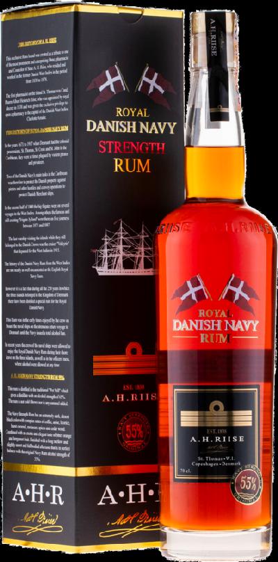 A.H. Riise Royal Danish Navy Strength 55% 0,7l (karton)