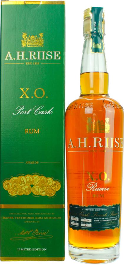 A.H. Riise XO Port Cask Finish Rum 45% 0,7l