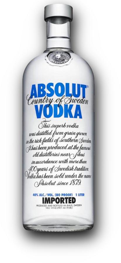 Absolut Vodka 40% 1l – švédská čistá vodka