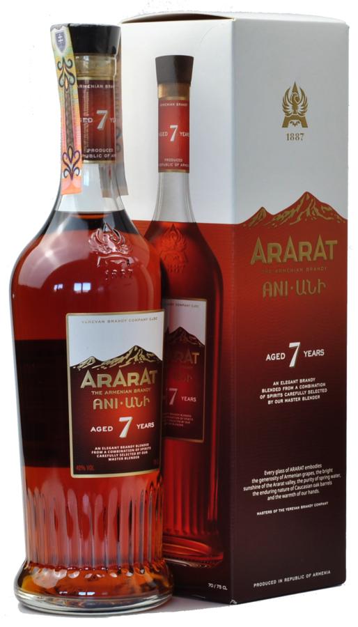 Ararat 7YO Ani Arménský Brandy 40% 0,7 l – karton