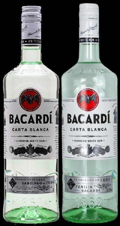 Bacardi Carta Blanca 37,5% 1l (holá láhev)
