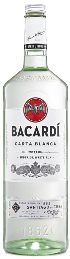 Bacardi Carta Blanca Rum 37,5% 3l – bílý rum