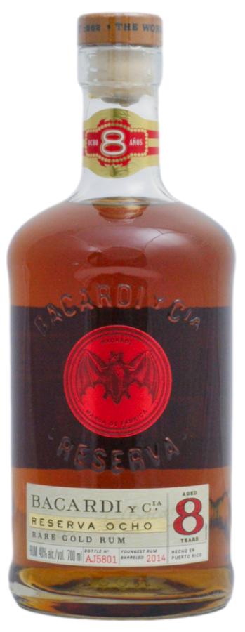 Bacardi Reserva Ocho 8 YO Puerto Rico 40% 0,7l (holá láhev)