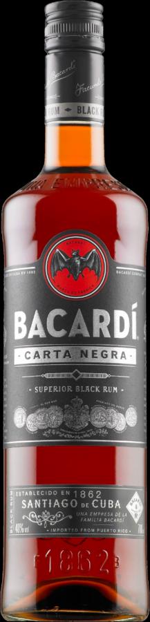 Bacardi Carta Negra 40% 0,7L (holá láhev)