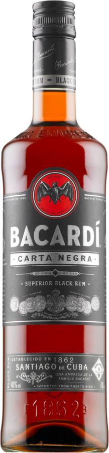 Bacardi Carta Negra Dark Rum 40% 0,7l