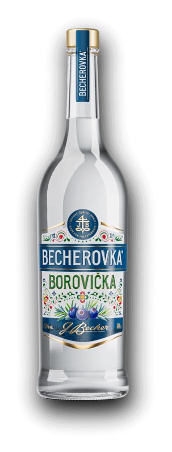 Becherovka Borovička 38% 0,7L (holá láhev)
