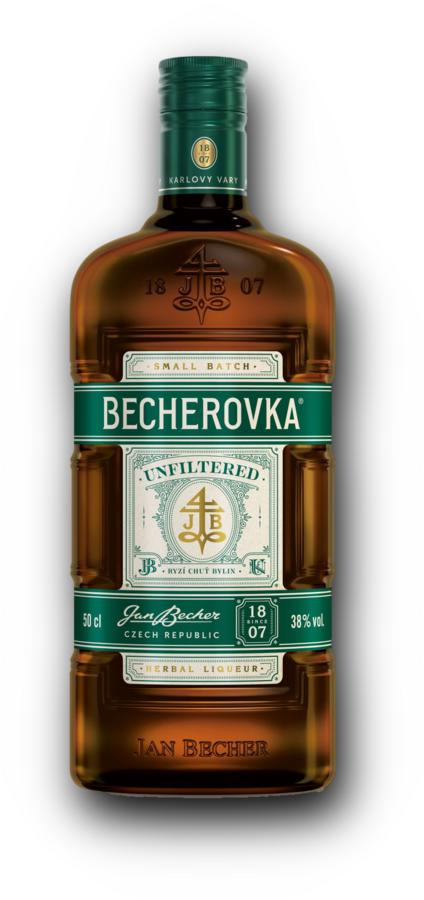 Becherovka Unfiltered Bylinný Likér 38% 0,5 l