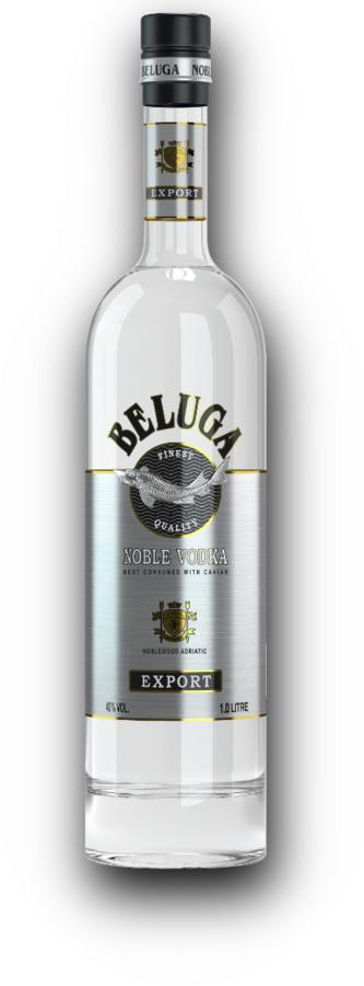 Beluga Noble Vodka 40% – prémiová ruská vodka, 1 l (holá láhev)
