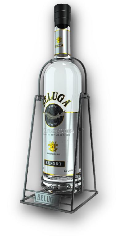 Beluga Noble 40% 6,0L (dárkové balení s kolébkou)