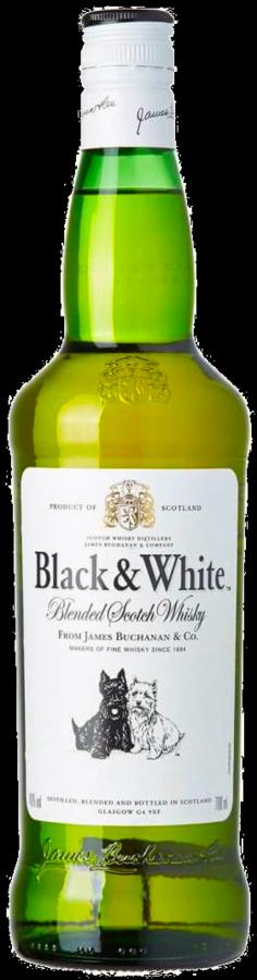Black & White Scotch Whisky 40% 0.7L (holá láhev)