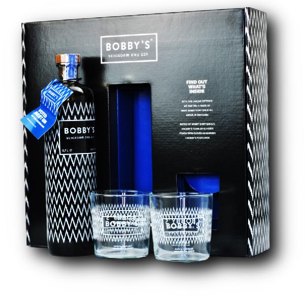 Bobby's Schiedam + 2 Sklenice 42% 0.7L (dárkové balení s 2 skleničkami)