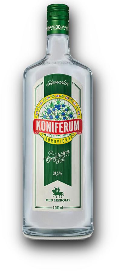 Borovička Koniferum 37,5 % – tradiční, 1 l