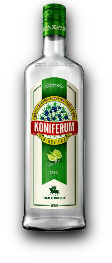 Borovička Koniferum Limetka 37,5% 0,7l – svěží varianta