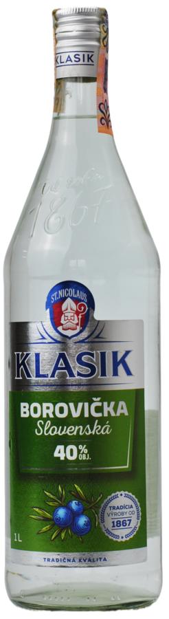 St.Nicolaus Borovička Slovenská 40% 1L (holá láhev)