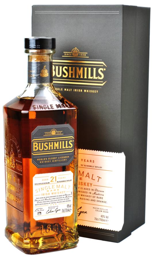 Bushmills 21 YO 40% 0,7l – irská single malt (dárková kazeta)