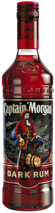 Captain Morgan Dark Rum 40 % – dvakrát pálený, 0,7 l