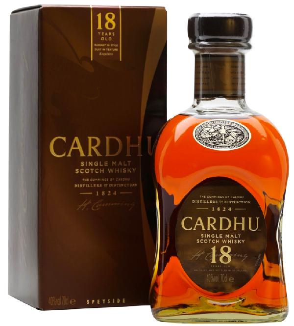 Cardhu 18YO Speyside single malt whisky 40% 0,7 l