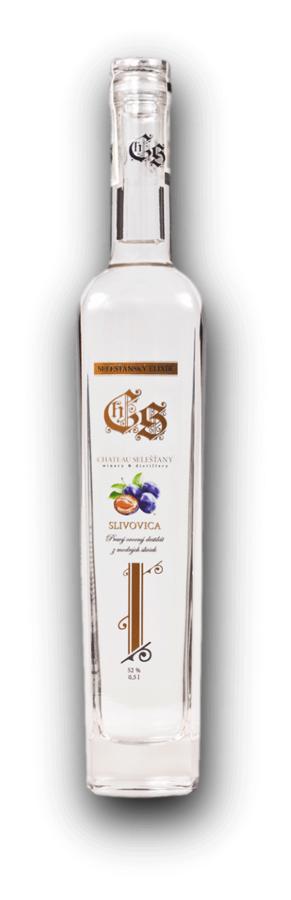 Chateau Selešťany Slivovica – švestka Stanley 52% 0,5L