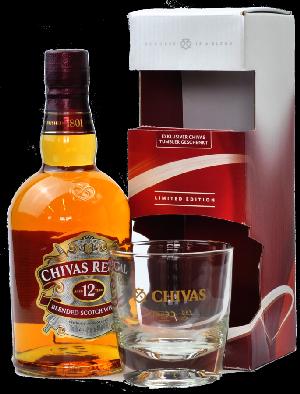 Chivas Regal 12YO 40% 0,7L (dárkové balení s 1 skleničkou)
