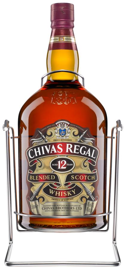 Chivas Regal 12YO Blended Scotch Whisky 40% 4,5l se stojanem
