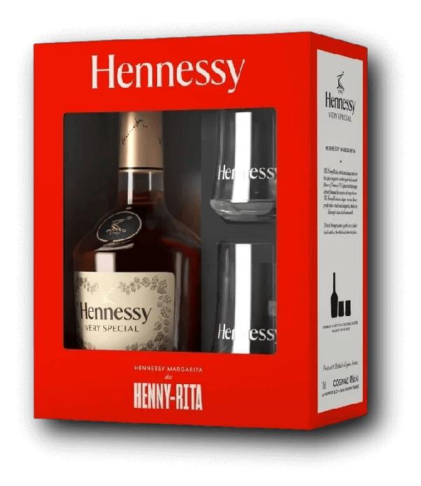 Hennessy Very Special Cognac 40% 0,7L – dárkové balení s 2 sklenicemi