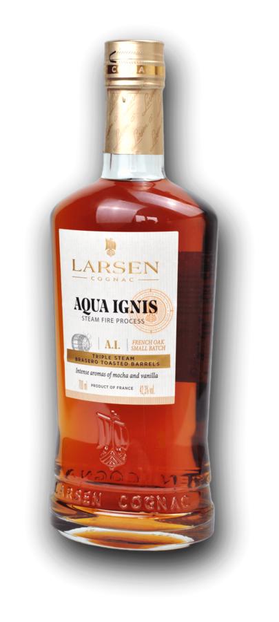Larsen Aqua Ignis Cognac 42,3% 0,7 l – holá láhev