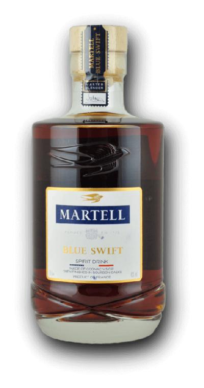 Martell Blue Swift 40% 0,7L – koňak VSOP s dokončením v sudech po bourbonu