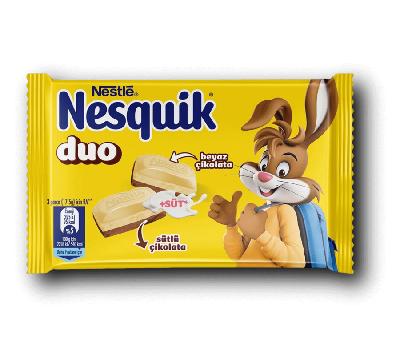 Nestlé Nesquik DUO White and Milk Chocolate 70G