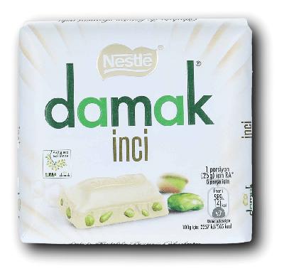 Nestlé Damak INCI Bílá čokoláda s pistáciemi 60G