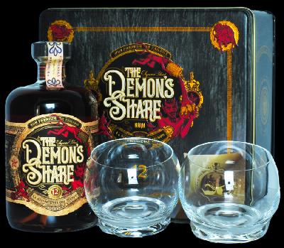 The Demon's Share 12YO 41% 0.7L (dárkové balení s 2 sklenicemi)