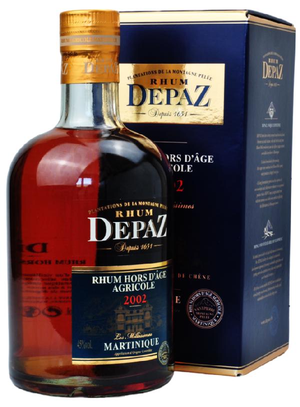 Depaz Hors d'Âge Agricole 2002 Rum 45% 0,7L – 11 let