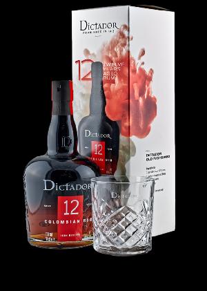 Dictador 12YO 40% 0.7L (dárkové balení s 1 skleničkou)
