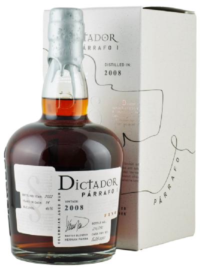 Dictador Párrafo 1 2008 Fino 46% 0,7L – kolumbijský rum