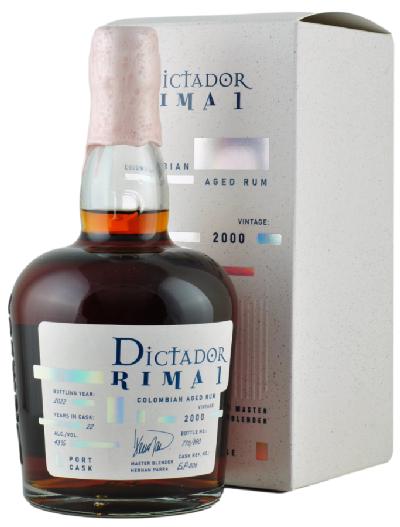 Dictador Rima 1 2000 Port Cask 43% 0,7L – kolumbijský rum
