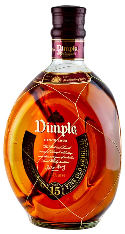 Dimple 15YO 43% 1,0L – blended skotská whisky (holá láhev)