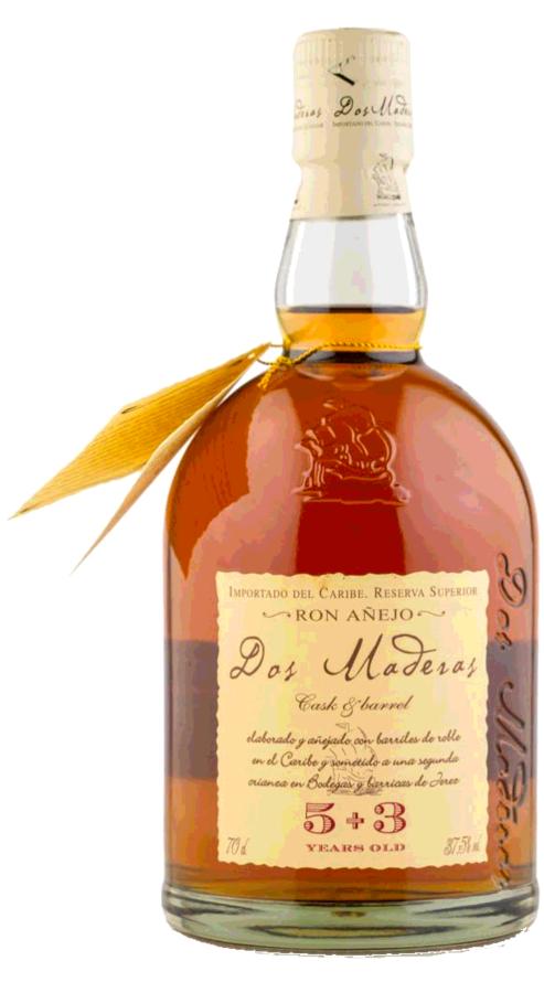 Dos Maderas 5+3 37,5% 0,7l – karibský rum zrálý v sherry sudech