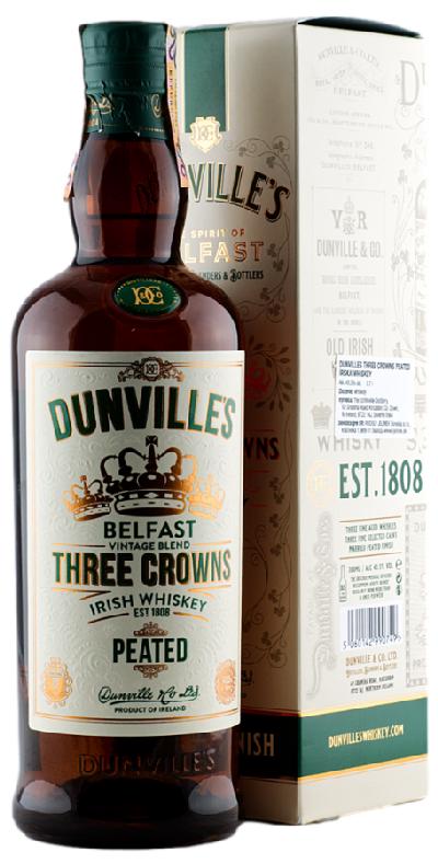 Dunville's Three Crowns Peated 43,5% 0,7L (karton)