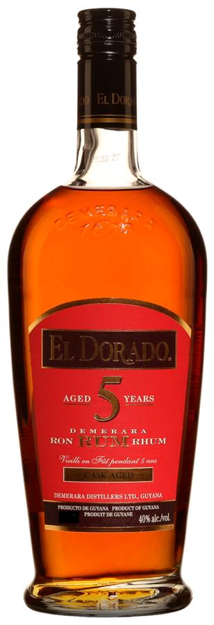 El Dorado 5YO Rum 40% – 5letý rum, 0,7 l (holá láhev)
