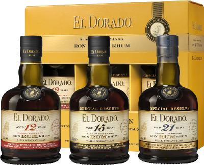 El Dorado Collection 12YO,15YO,21YO 42 % 3X0.35L (set)